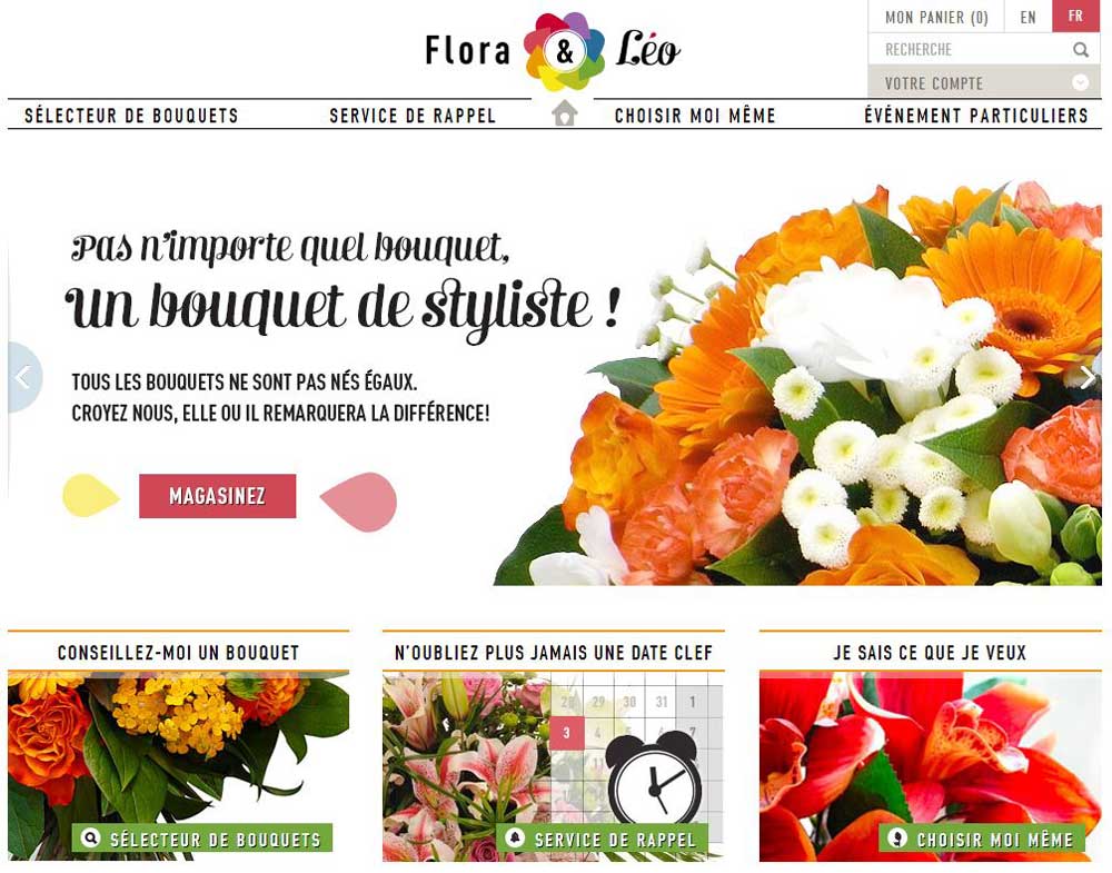 Fleuriste à Montréal et en ligne, bouquets de fleurs personnalisés,  livraison rapide